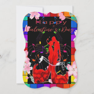 Flat Card Valentine's, day,T-shirt, loves, happy, 