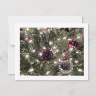 FLAT CARD WITH CHRISTMAT ORNAMENTS