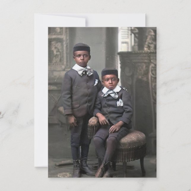 Flat Card Young Black Boys (Front)