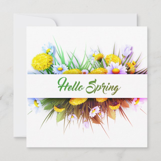 Flat Cards for Spring (Front)
