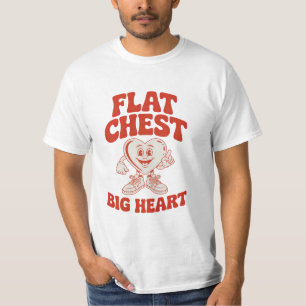 Flat Chest Cute Funny T-Shirt Gift For Him Her Mac