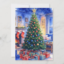 Flat Christmas Card