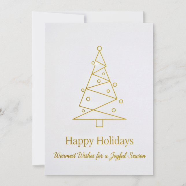 Flat Christmas Greeting Card (Front)