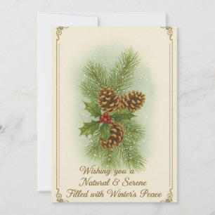 Flat Christmas Greeting Card