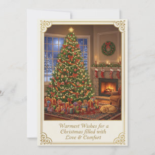 Flat Christmas Greeting Card