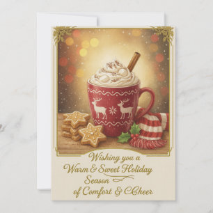 Flat Christmas Greeting Card