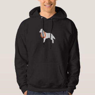 Flat Coated Retriever Aloha Hawaiian Lei Dog Hoodie