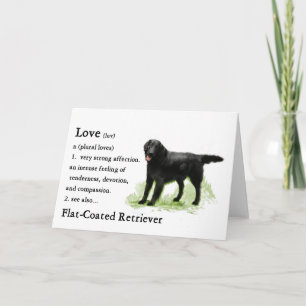 Flat-Coated Retriever Art Print Card