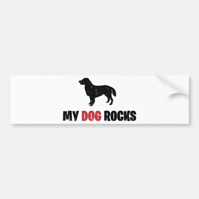 Flat-Coated Retriever Bumper Sticker (Front)