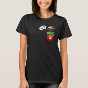 Flat Coated Retriever Christmas Merry Woofmas In P T-Shirt
