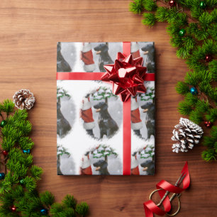 Flat-Coated Retriever Christmas Wrapping Paper