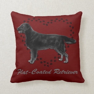 Flat-Coated Retriever Cushion
