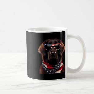 Flat-coated Retriever Dog 4th Of July American Ind Coffee Mug