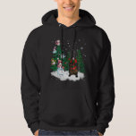 Flat-Coated Retriever Dog Christmas Snowman Xmas T Hoodie<br><div class="desc">Flat-Coated Retriever Dog Christmas Snowman Xmas Tree Pajama</div>