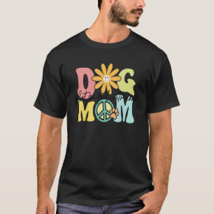 Flat Coated Retriever Groovy Dog Mum Women Pet T-Shirt