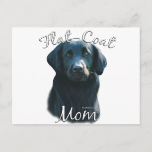 Flat-Coated Retriever Mum 2 Postcard