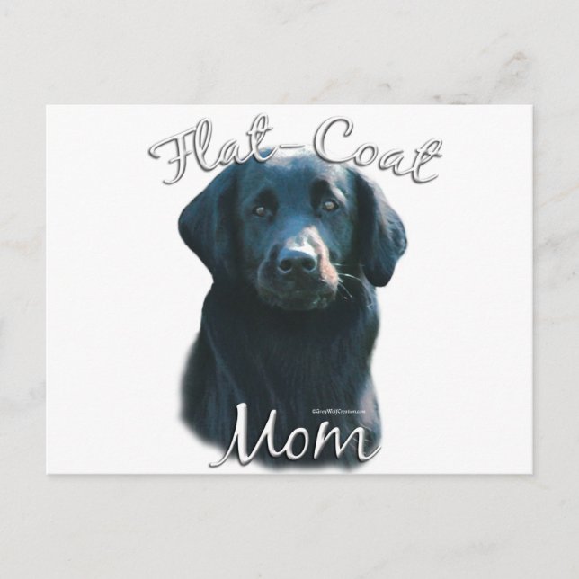 Flat-Coated Retriever Mum 2 Postcard (Front)
