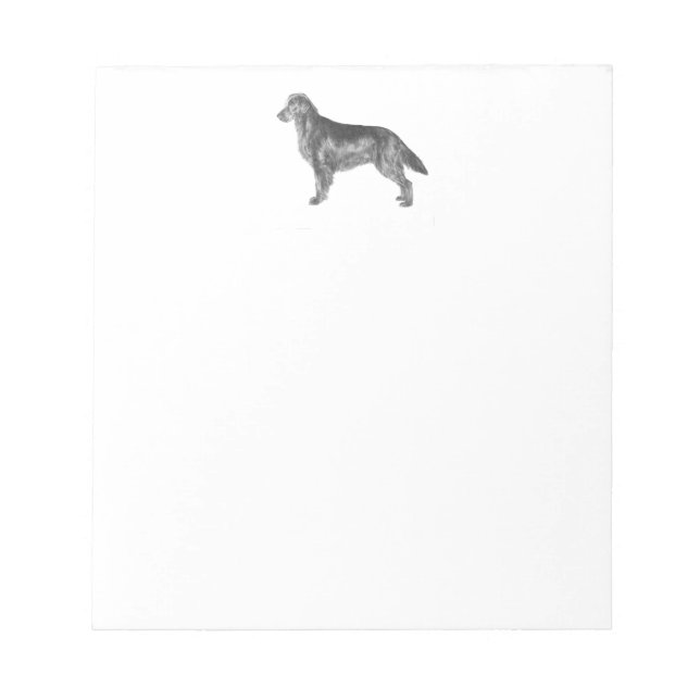 Flat Coated Retriever Notepad (Front)