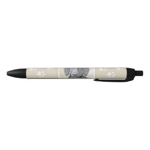 Flat-Coated Retriever Painting - Cute Original Dog Black Ink Pen