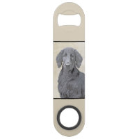 Flat-Coated Retriever Painting - Original Dog Art