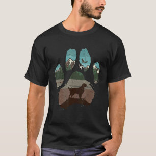 Flat Coated Retriever Paw Mom Dad Dog Women T-Shirt