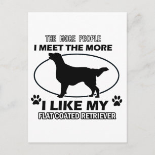 FLAT COATED RETRIEVER.png Postcard