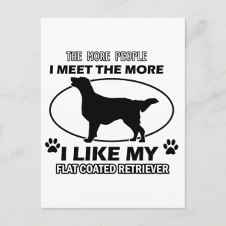 FLAT COATED RETRIEVER.png Postcard