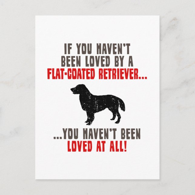 Flat-Coated Retriever Postcard (Front)