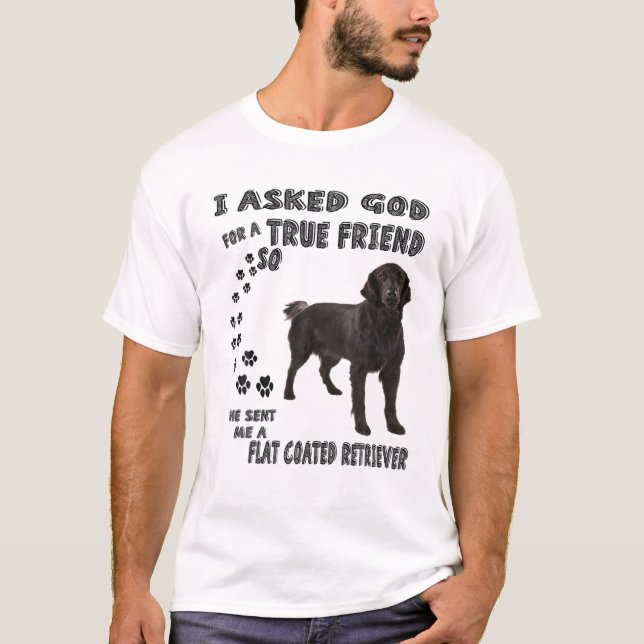 Flat-Coated Retriever Quote Mum, Flattie Dad, Flat T-Shirt (Front)