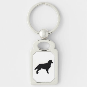 Flat-Coated Retriever silo Key Ring