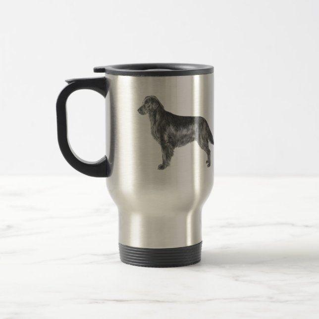 Flat Coated Retriever Travel Mug (Left)