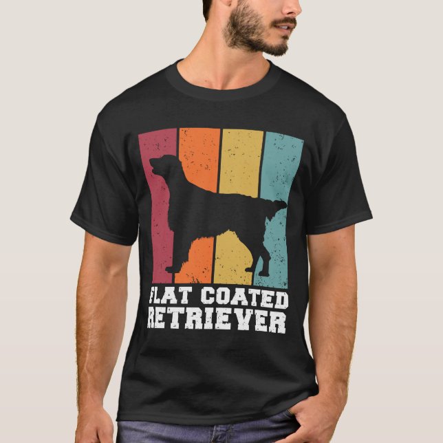 Flat Coated Retriever Vintage  2 T-Shirt (Front)