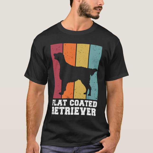 Flat Coated Retriever Vintage  2 T-Shirt (Front)
