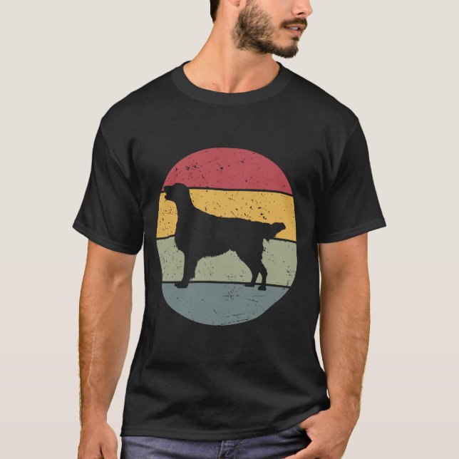 Flat Coated Retriever Vintage T-Shirt (Front)