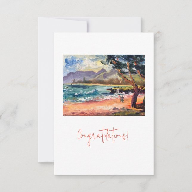 Flat Congratulations Card (Front)