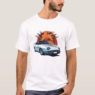 flat design of retro Car highly detailed T-Shirt