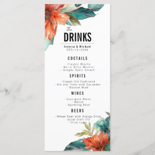Flat Drinks menu  Hibiscus Serenade Paradise