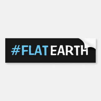 #flat earth bumper sticker