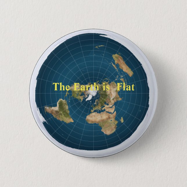 Flat Earth Button (Front)
