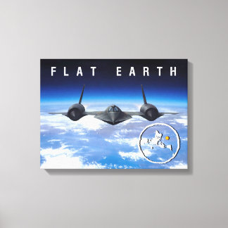 Flat Earth -- Canvas 14 x 11 Print