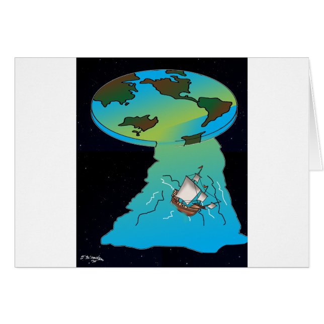 Flat Earth Cartoon 7540 (Front Horizontal)