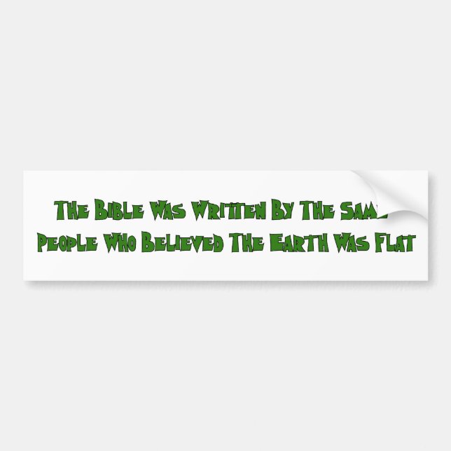 Flat Earth Historians Bumper Sticker (Front)
