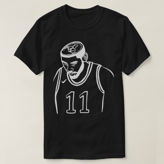Flat Earth Kyrie White T-Shirt (Design Front)