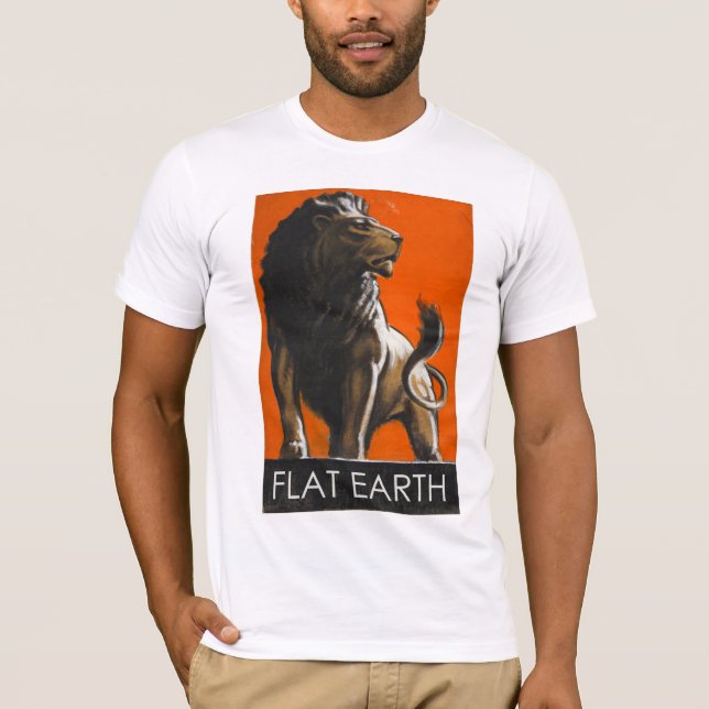 Flat Earth - LION T-Shirt (Front)