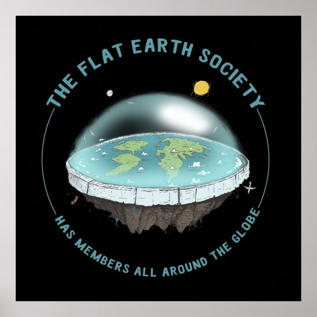 Flat Earth  Poster (Front)
