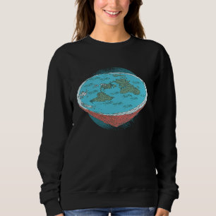 Flat Earth Society as Flat Earth Theory Sweatshirt