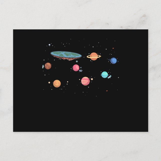 Flat Earth Society Postcard (Front)