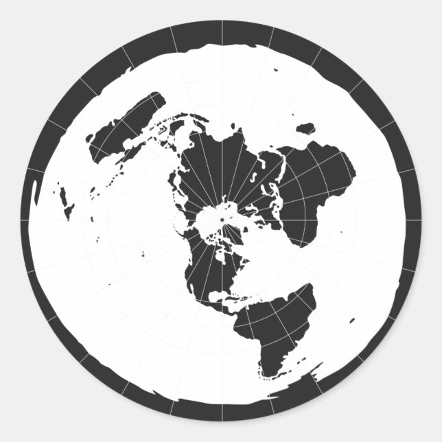 Flat Earth Sticker (Front)