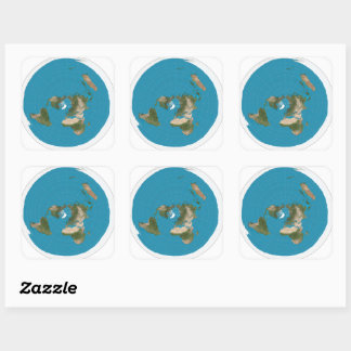 Flat Earth Sticker seal