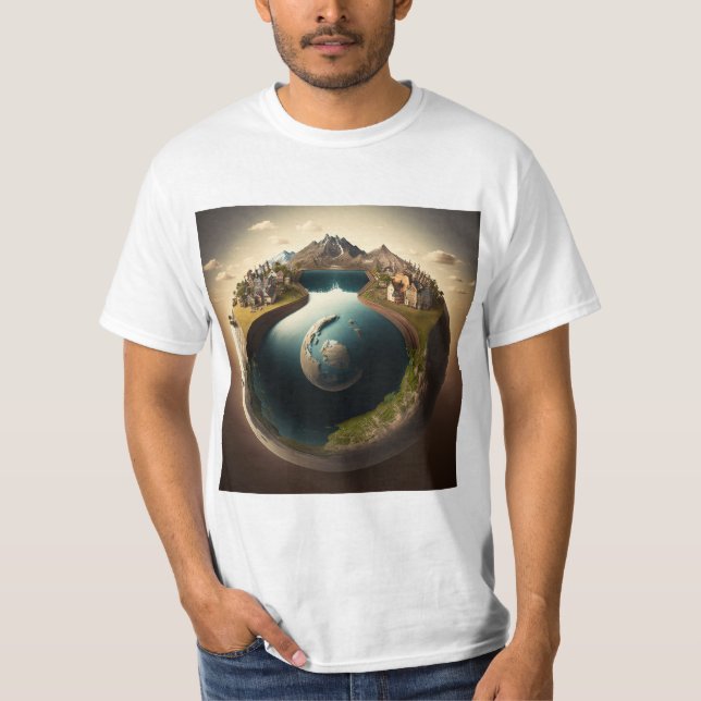 Flat Earth T-Shirt (Front)